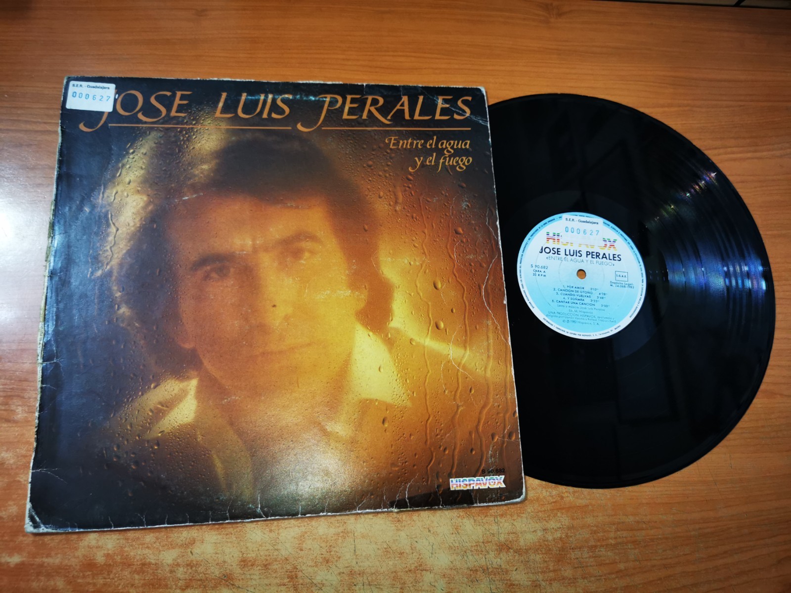 JOSE LUIS PERALES Entre el agua y el fuego LP VINILO DEL AÑO 1982 10 TEMAS