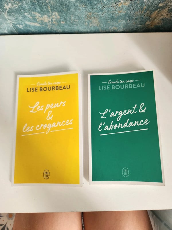 Lot 2 livre l'argent & l'abondance et les peurs & les croyances de Lise Bourdeau