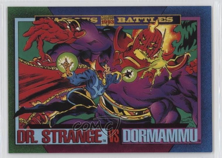 1993 SkyBox Marvel Universe Series IV Doctor Strange Dr vs Dormammu #160 12zm