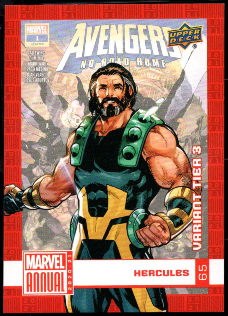2020/21 UD Upper Deck Marvel Annuale "TIER 3" SP Variante Card #65...ERCOLES