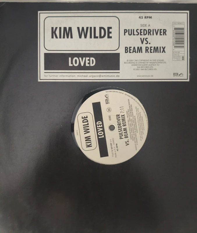 Vinilo Kim Wilde Loved, Pulsedriver vs Beam