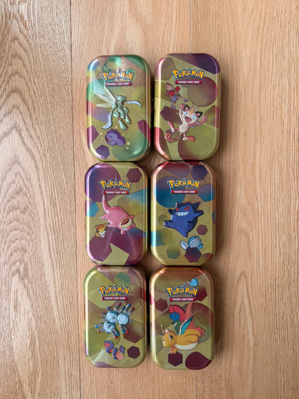 Lot de 6 mini tin 151