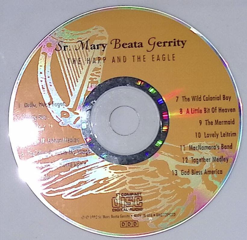 Sr. Mary Beata Gerrity The Harp and the Eagle CD Tested and Works