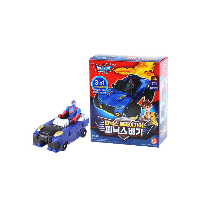 Phoenixman Phoenix Trigear Buggy Korean Transforming Robot Toy Action Figure 3in