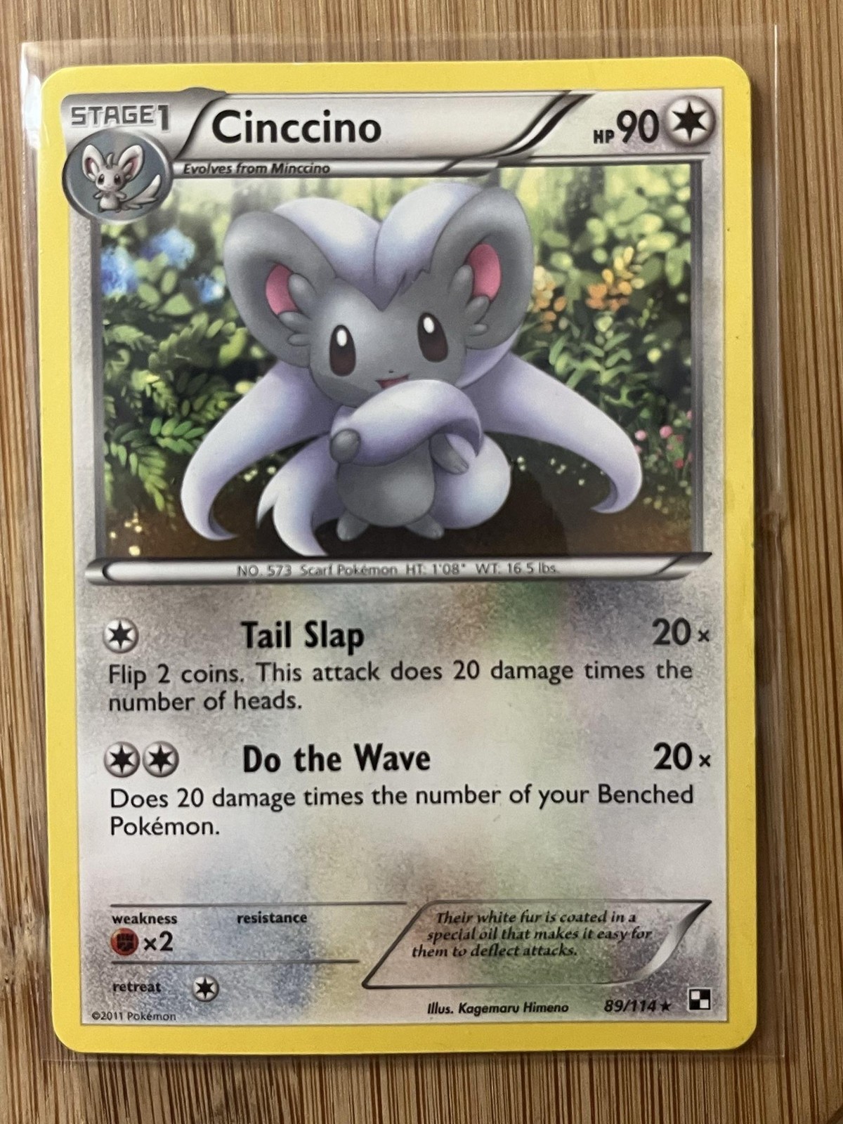 Pokemon TCG Cinccino 89/114 HP90 raro moderatamente giocato inglese