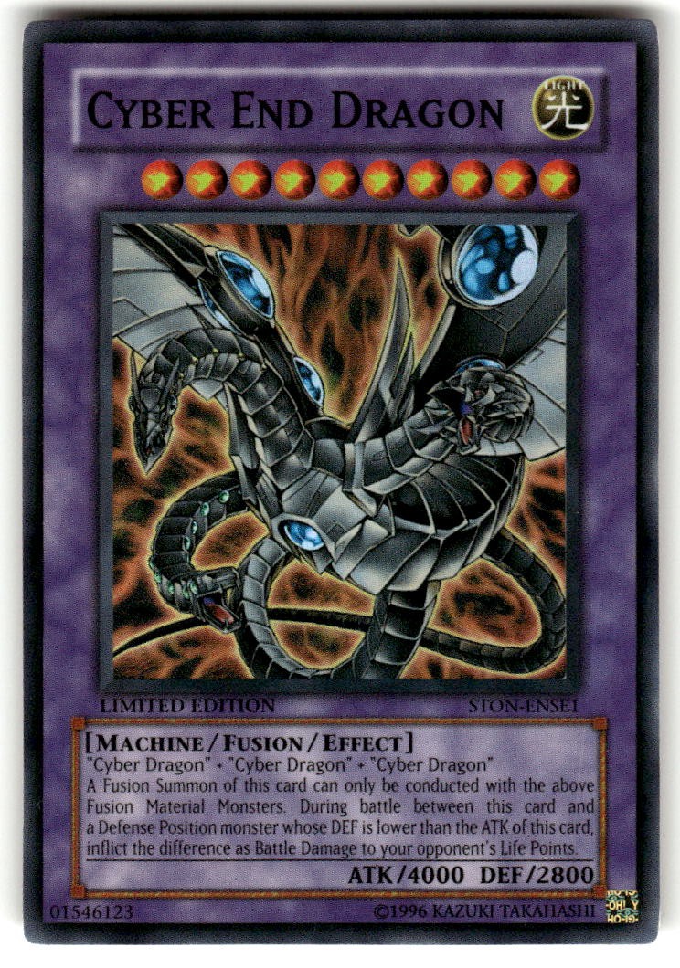 Cyber End Dragon Limited Super Rara Strike of Neos STON-ENSE1 LP