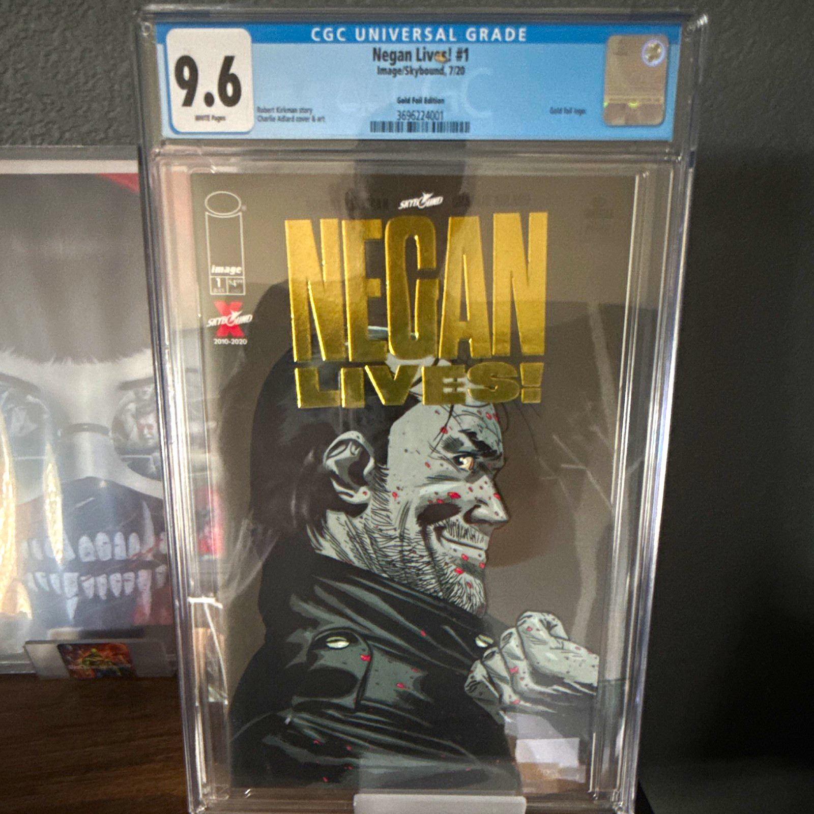 Negan Vive! #1 CGC 9.6 variante lamina oro copertina immagine fumetti 2020