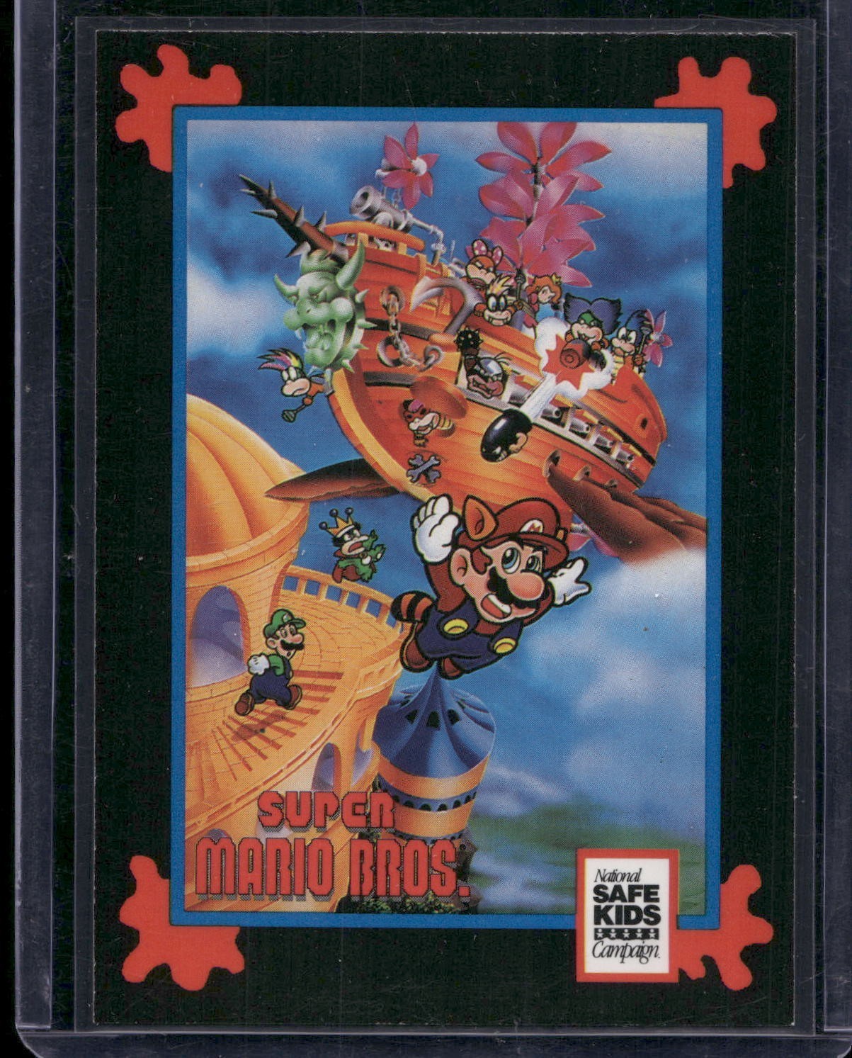 Impel 1991 Trading Card Treats Super Mario Bros. Mario Luigi Safe Kids Card