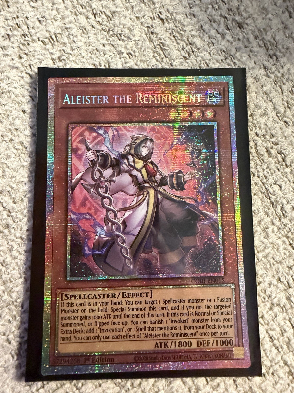 Yugioh! Aleister La Luce Stellare Reminiscente Rara Origini del Caos CORI-EN015