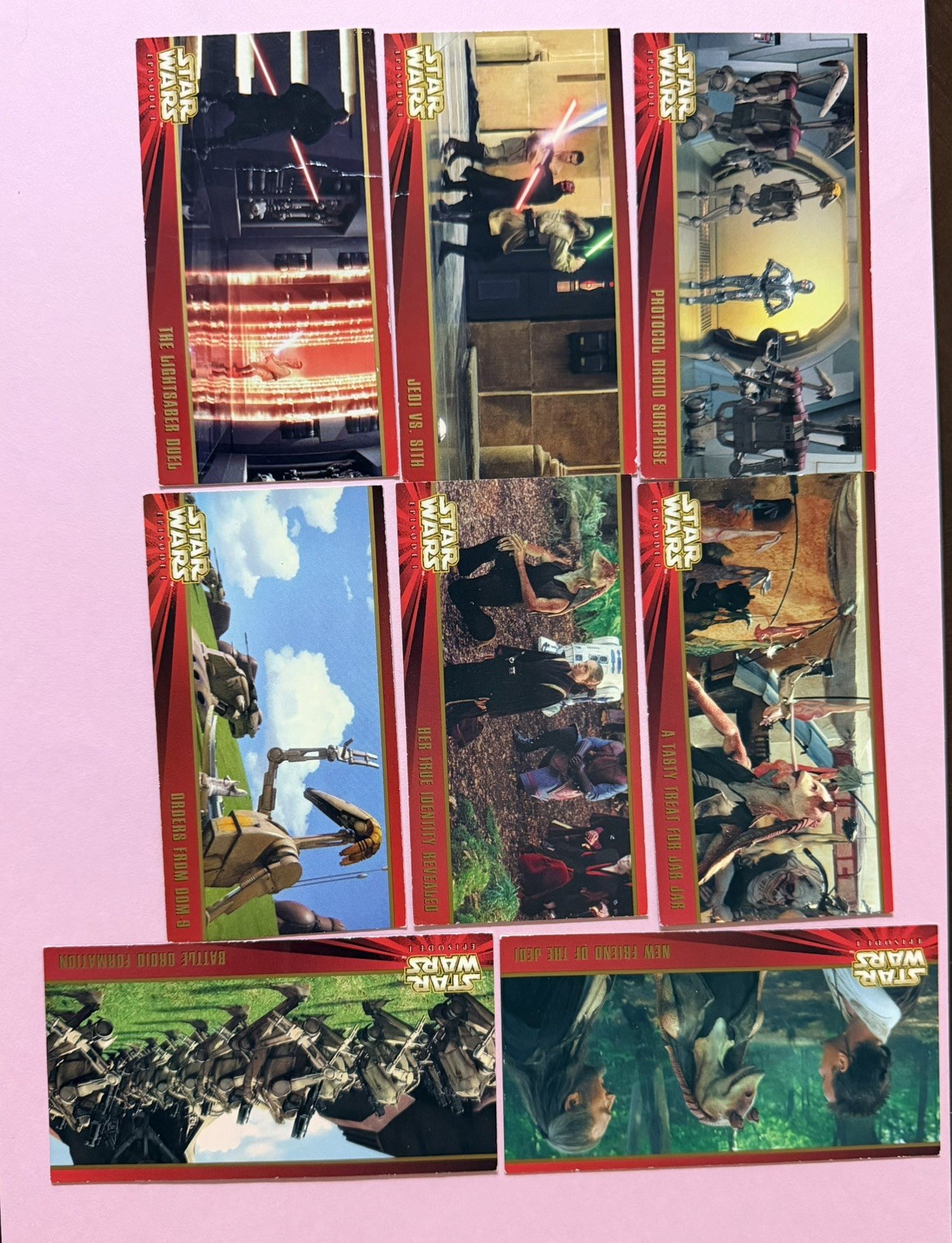 1999 Topps Star Wars Episode 1 Wide Vision Series - (8) Card Lot