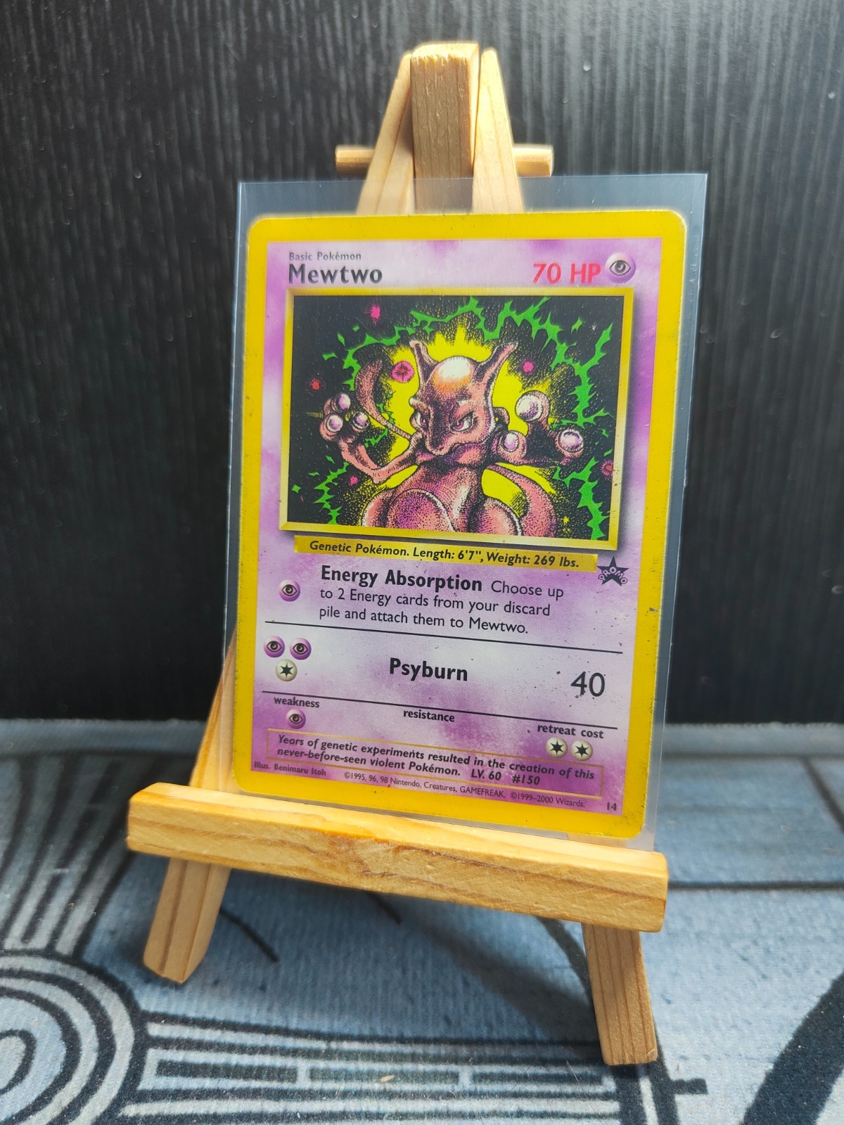 Mewtwo #14 Black Star Promo Pokemon TCG Vintage MP