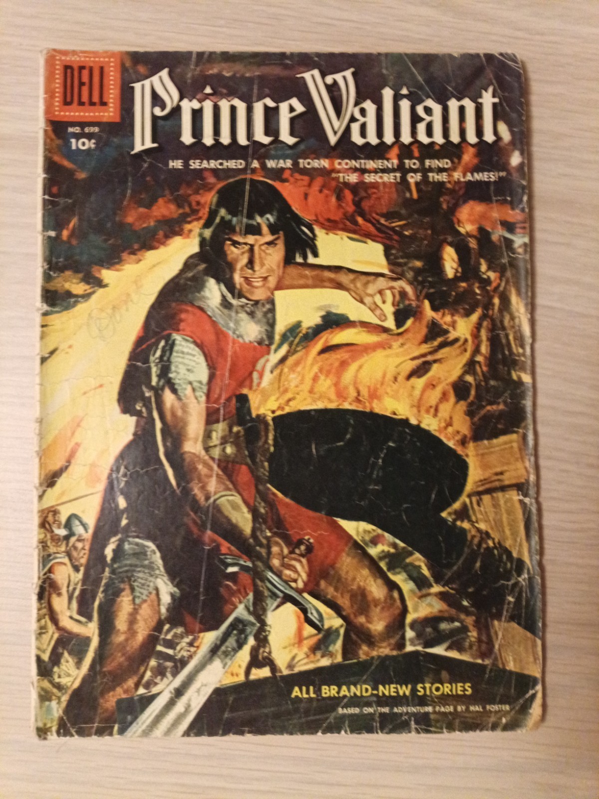 Dell Comics Prince Valiant numero numero numero 699 .10¢ fumetto 1956 vintage