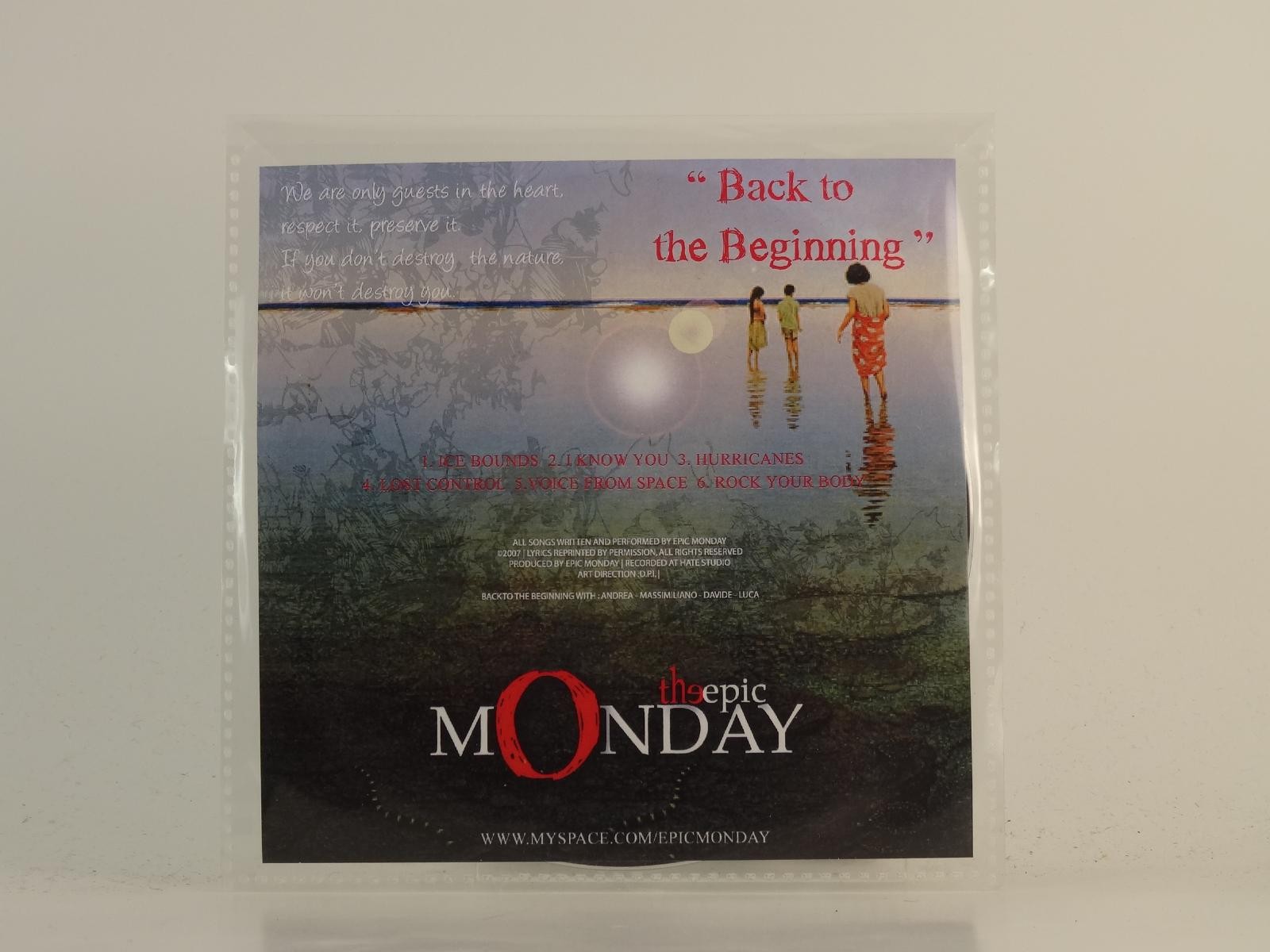 THE EPIC MONDAY BACK TO THE BEGINNING (H1) 1 Track Promo CD Single including Pic