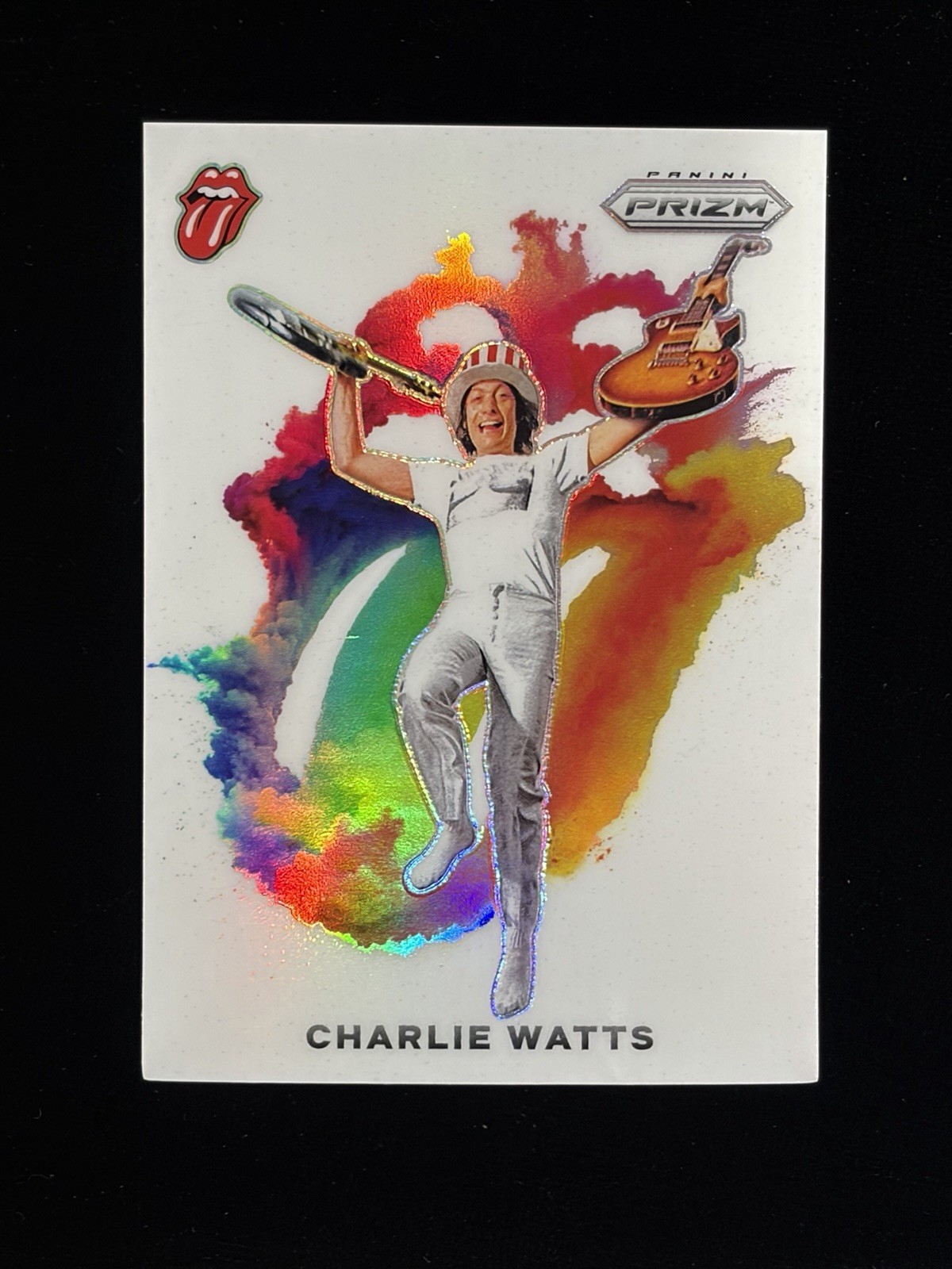 Charlie Watts 2025 Panini Prizm Rolling Stones #4 COLOR BLAST Case Hit SSP 