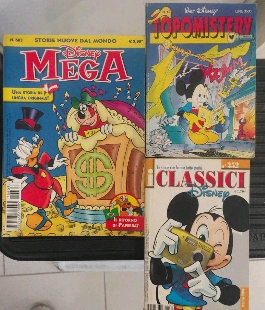 Mega 603, Topomistery N°13, I Classici Disney N° 352.