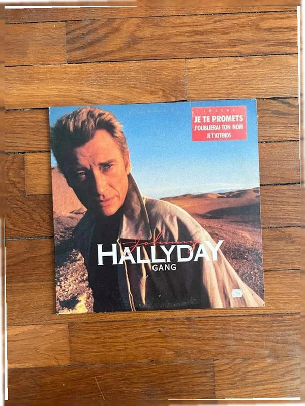 Johnny Hallyday – Gang LP Vinyle 1986 Philips Goldman Je Te Promets
