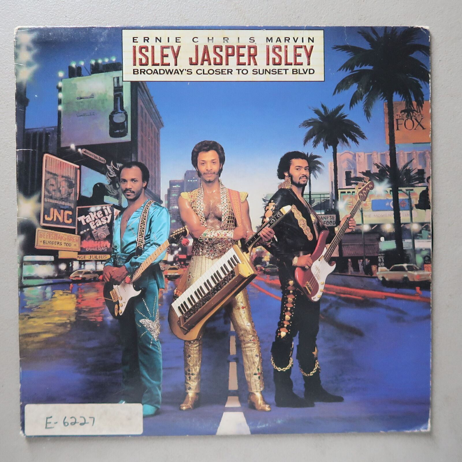 Ernie & Marvin Isley, Chris Jasper Broadways Closer to Sunset Vinyl LP CBS VG 68