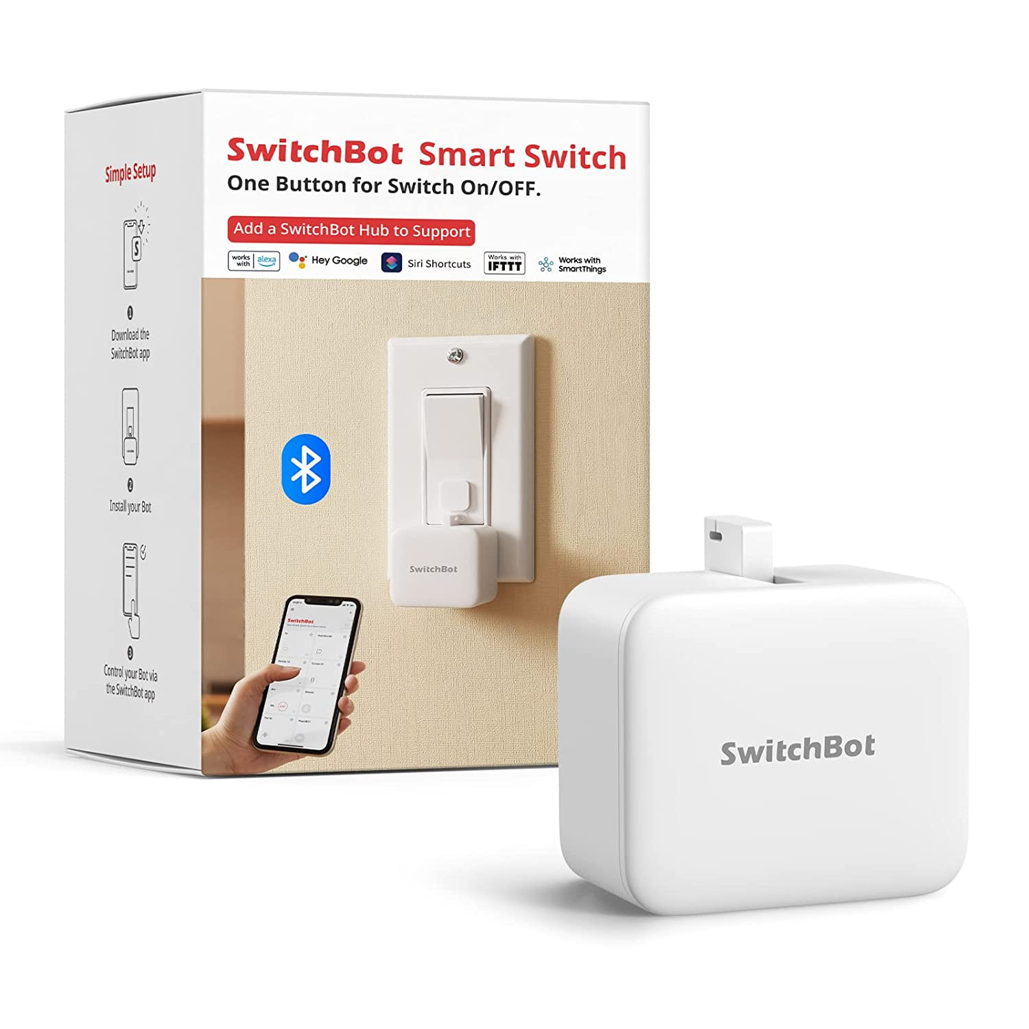 Interruttore Robot Intelligente - Controllo APP Bluetooth O Timer, Facile Da Usa