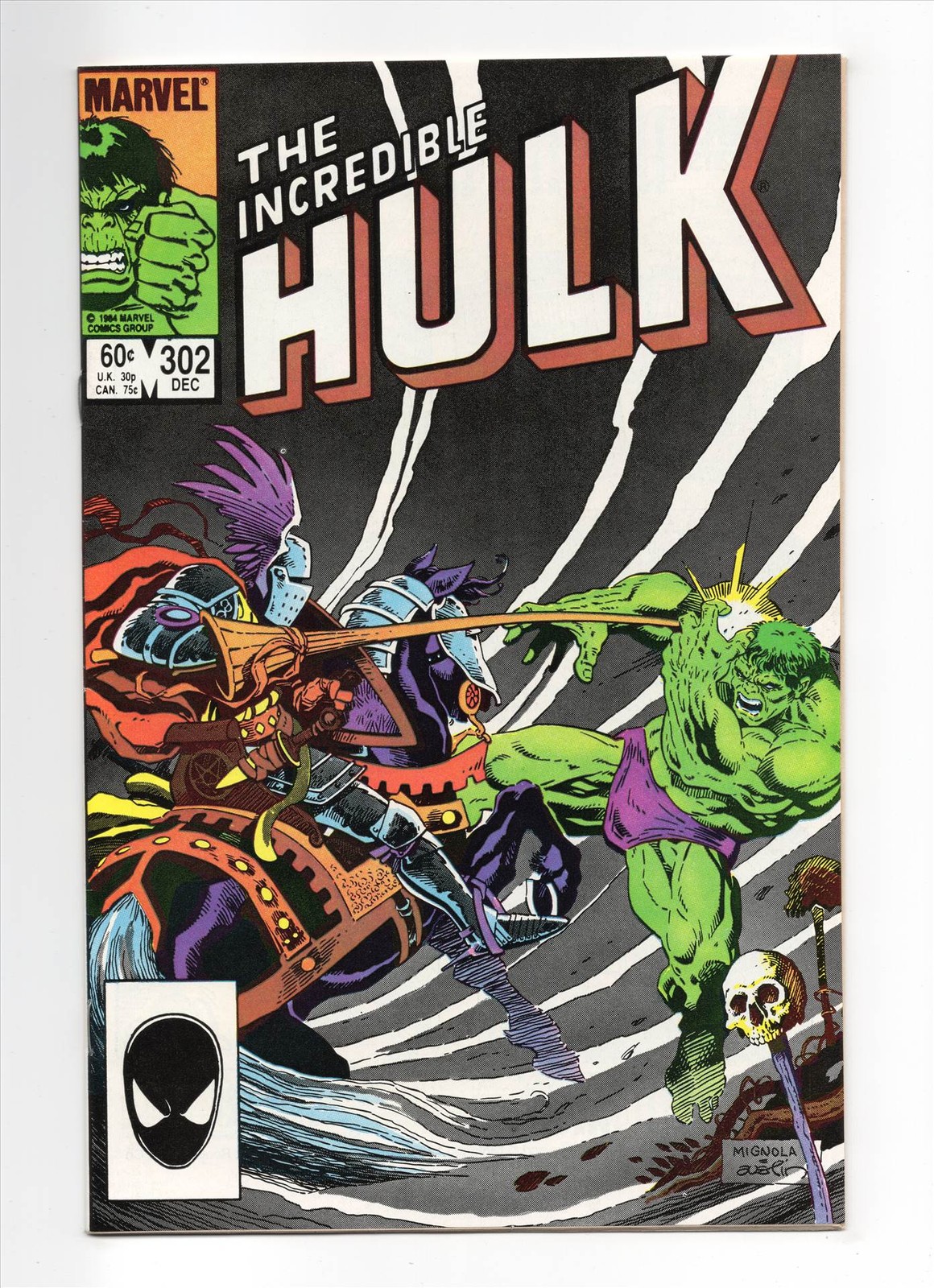 Incredible Hulk #302 quasi nuovo 1984 Mike Mignola copertina Marvel Comics