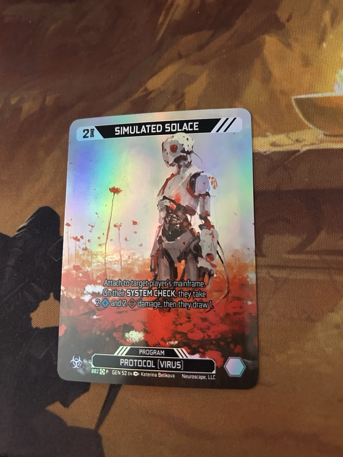 Neuroscape Tcg Simulated Solace 002 Season 2 OP Promo