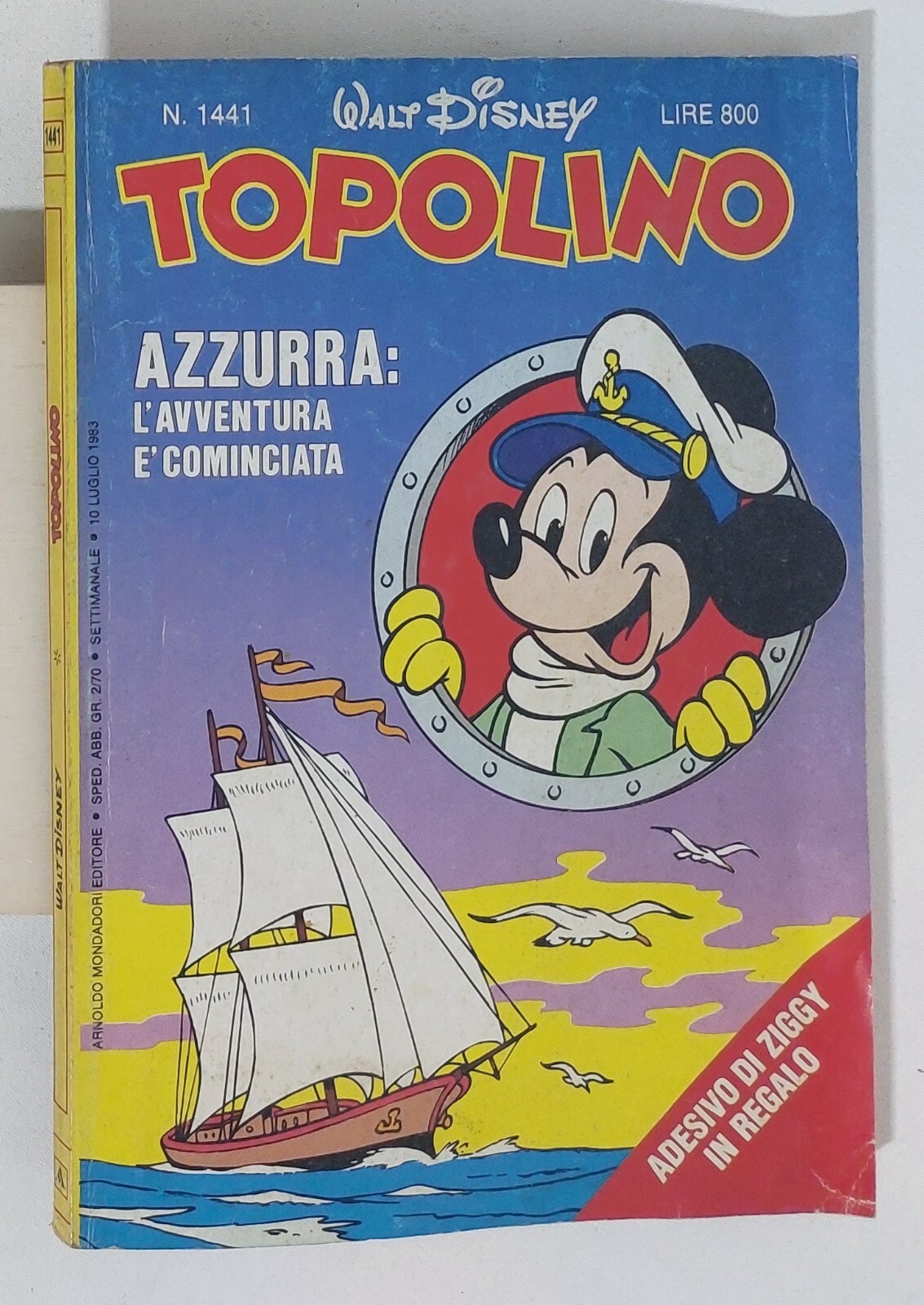 65052 TOPOLINO libretto n. 1441 - Mondadori 1983 - NO ADESIVO