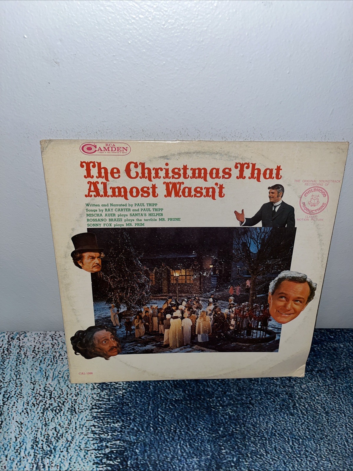 Paul Tripp/ Ray Carter Lp The Christmas That Almost Wasn't RCA Camden Mono