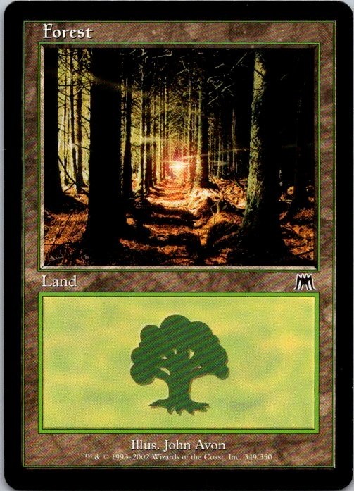  Lot of 10 MTG Magic The Gathering Forest Land Onslaught See Scans B