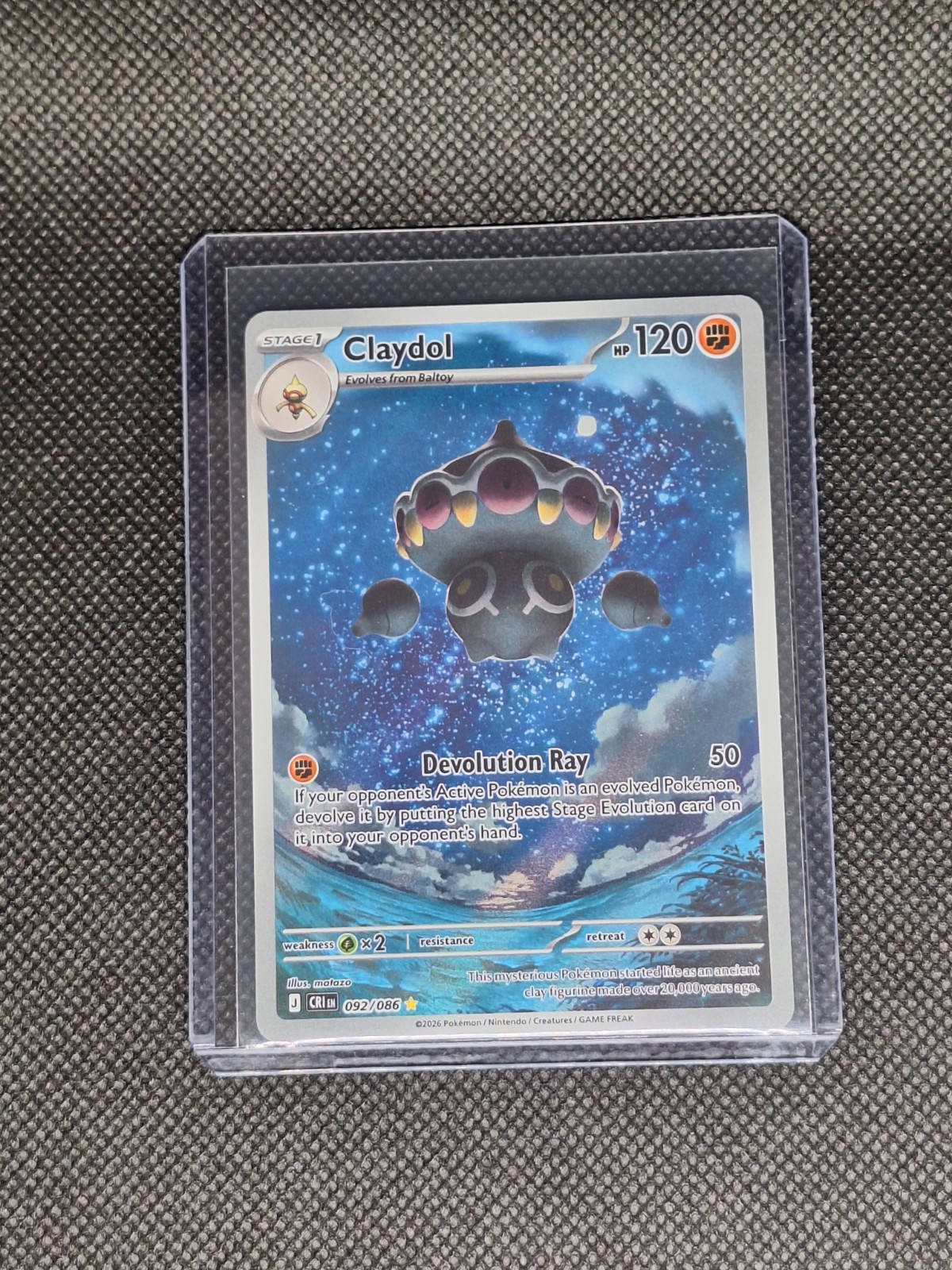Claydol 92/86 Illustration Rare Chaos Rising 