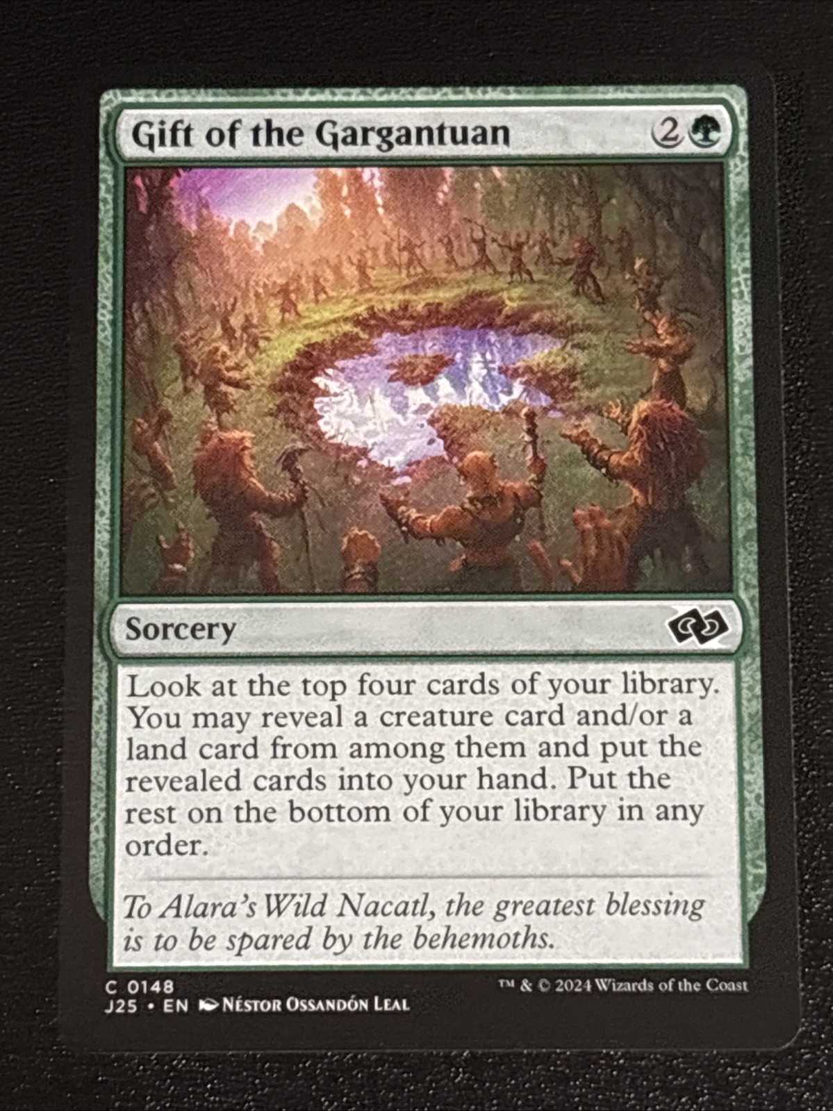 MTG Foundations Jumpstart Gift of the Gargantuan 0148 NM