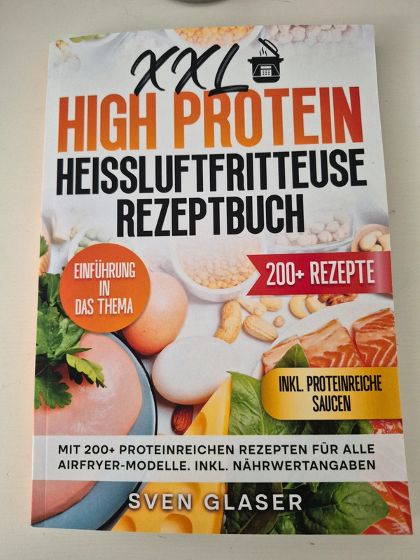 XXL High Protein Heissluftfritteuse Rezeptbuch Ernährung #Sportler #kraftsport