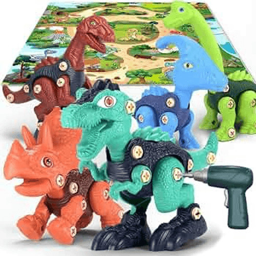 Set Costruzioni Bambini Costruzione Dinosauro STEM Take Apart Kit Educativo Play Set