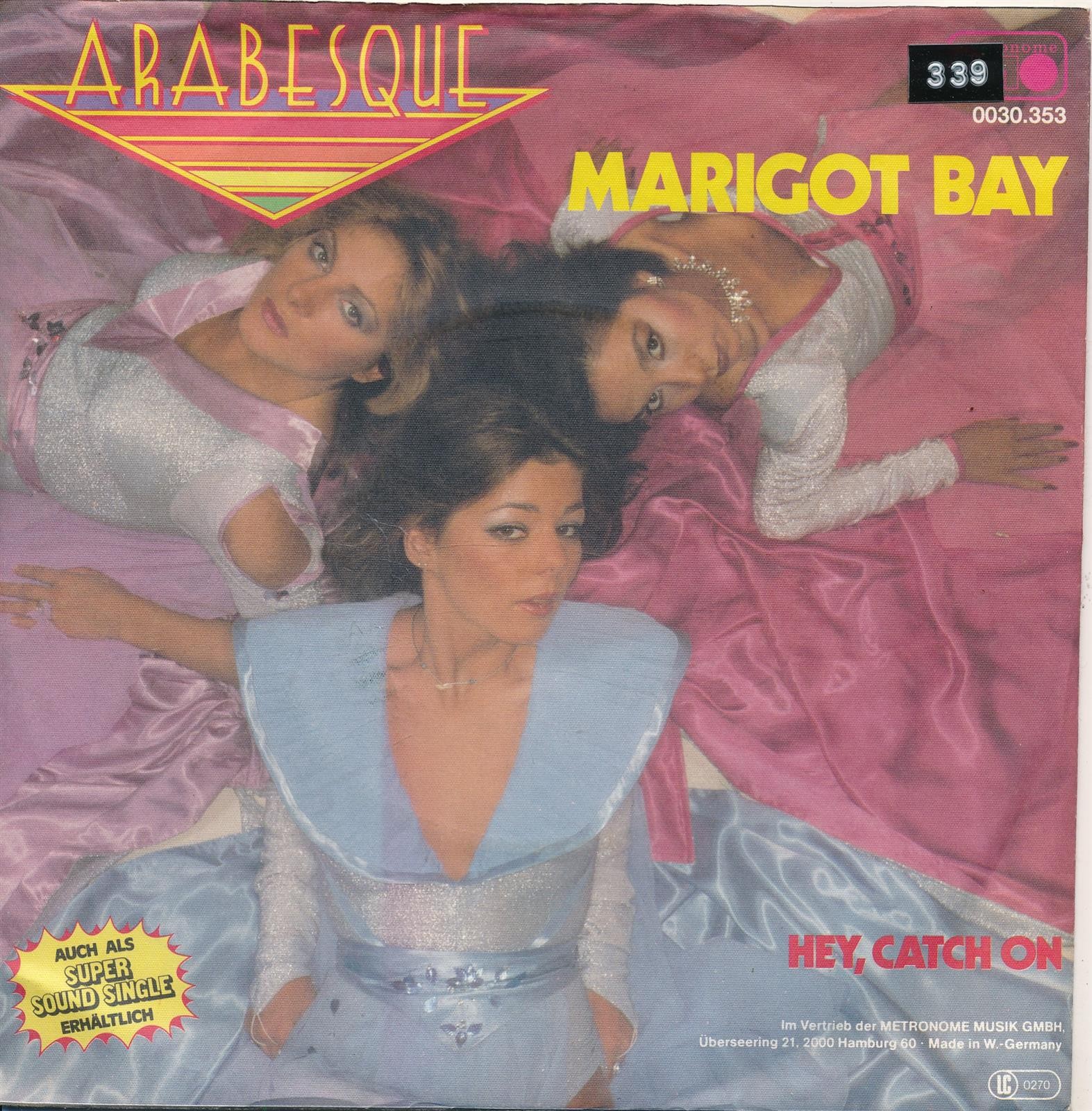 Marigot Bay - Arabesque - Single 7" Vinyl 175/10