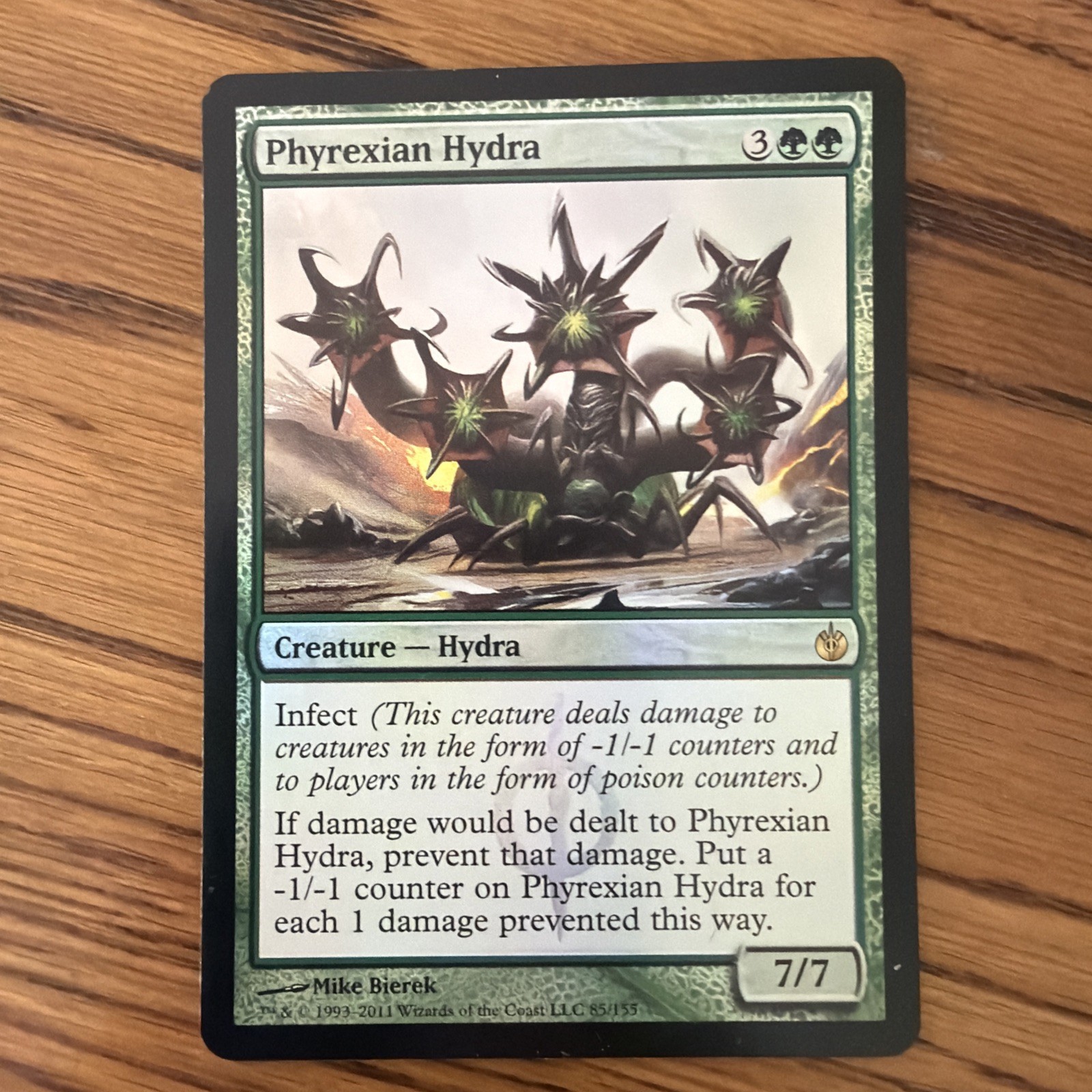 Idra Phyrexian 1x FOIL MBS MTG Mirrodin Assediata Raro MINT verde