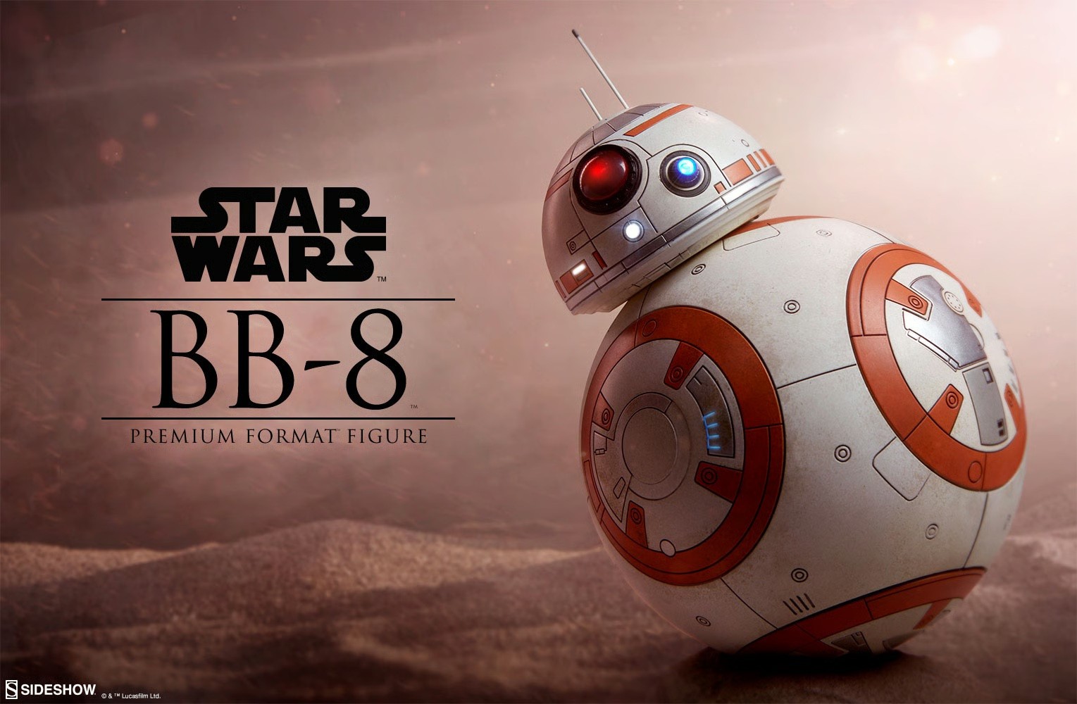 BB-8 Droid Exclusive PREMIUM Format Figure 1/4 STAR WARS SIDEHOW NUOVO Statua