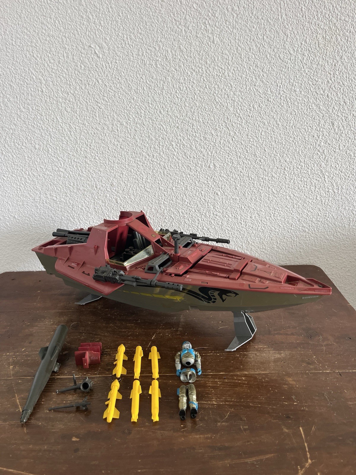 Vintage GI JOE Moray Cobra Hydrofoil 1985 hasbro 