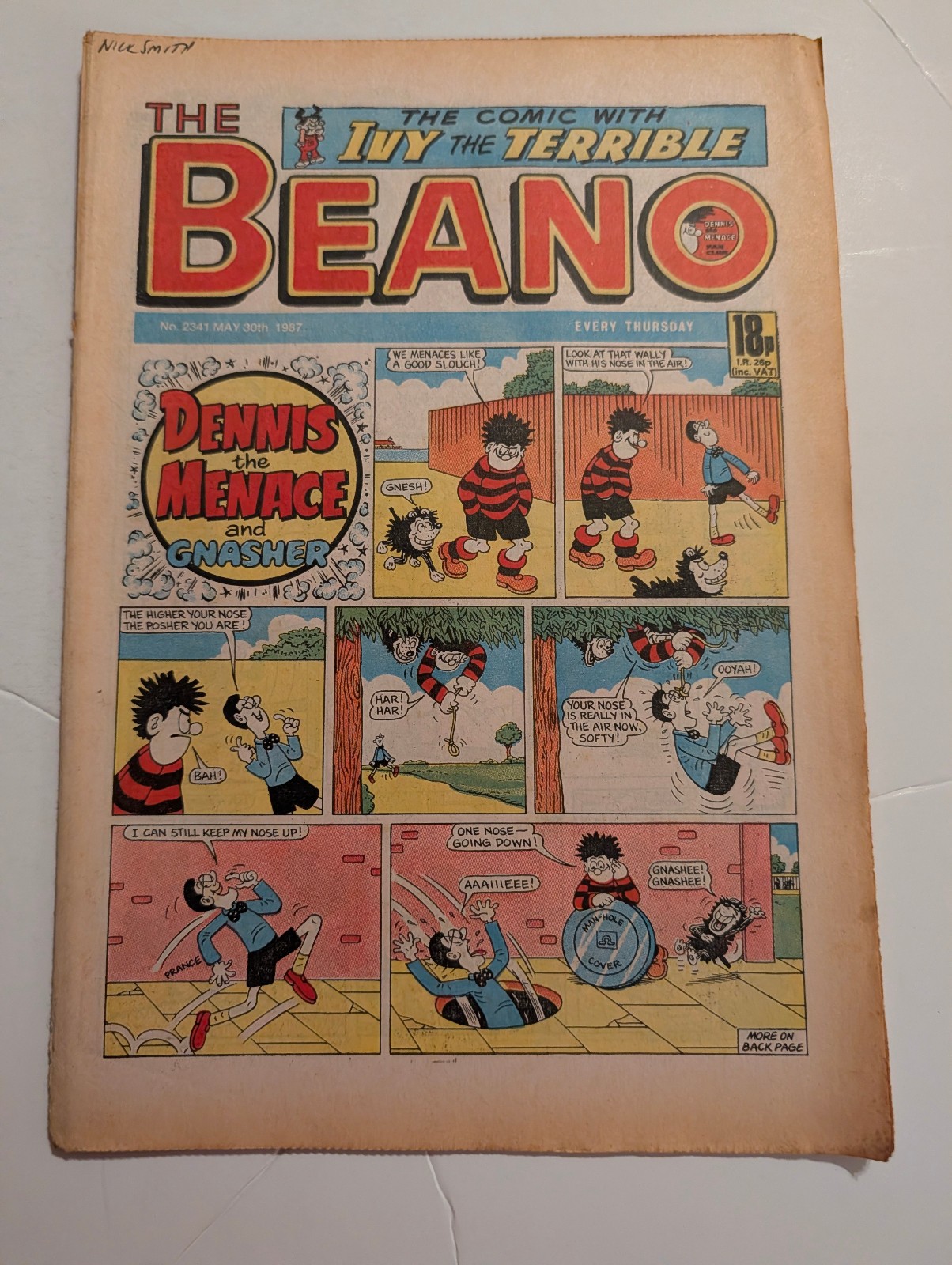 Beano Comic No 2341 May 30th 1987.