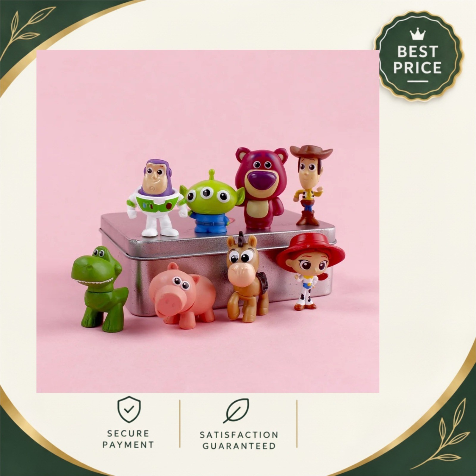 Toy Story Mini Action Figure Set 8 Pezzi Buzz Lightyear Woody 4,5 cm PVC