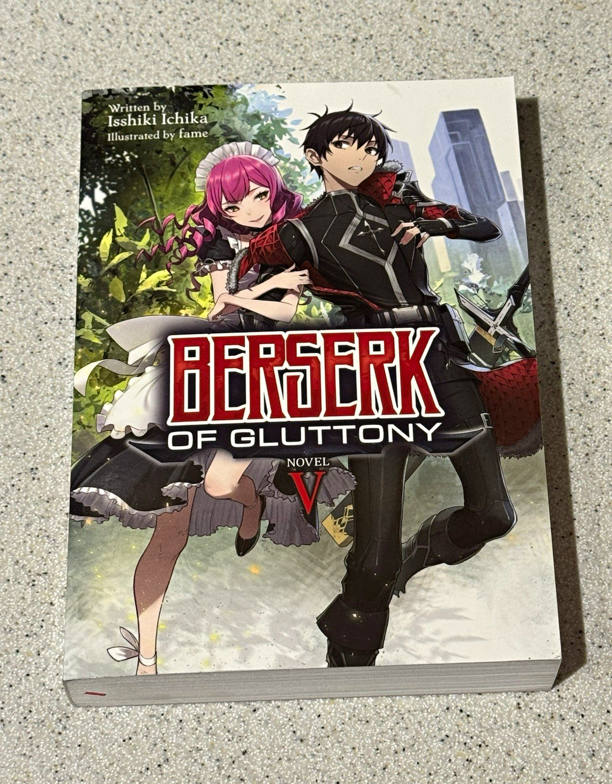 Berserk of Gluttony Light Novel Vol V Seven Seas copertina morbida inglese fama Ichika