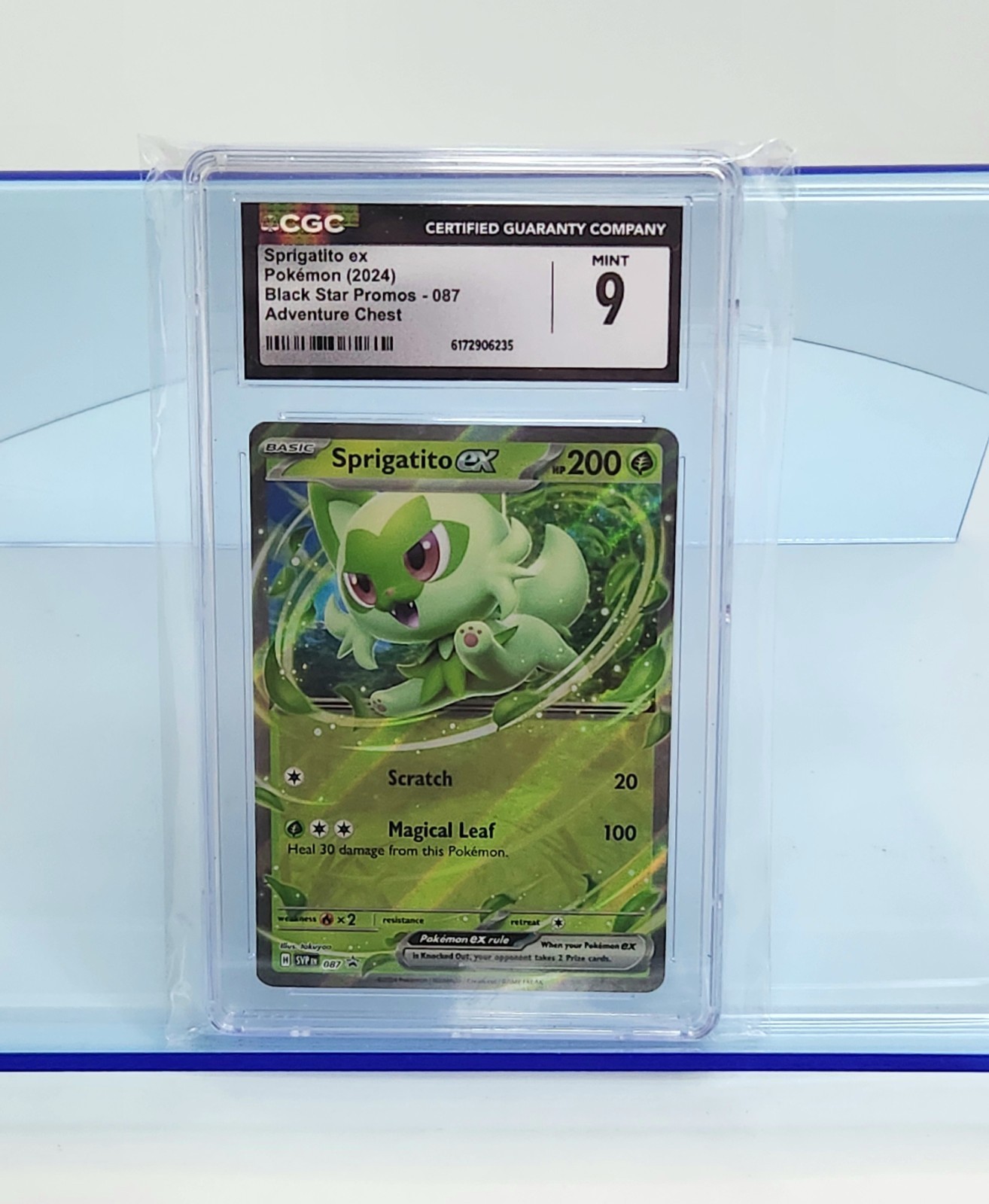 Sprigatito ex 087 Grado 9 CGC Sv: Carte Promo Scarlatto e Viola Holo TCG Pokémon