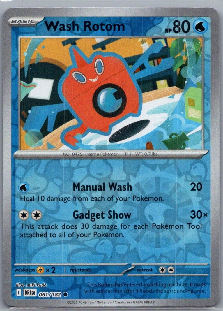 Wash Rotom Reverse Holofoil [DRI - 061/182]