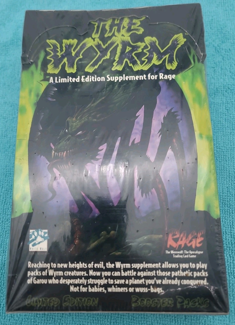 White Wolf The Wyrm Limited Edition Supplement Booster Box Rage Booster Sealed