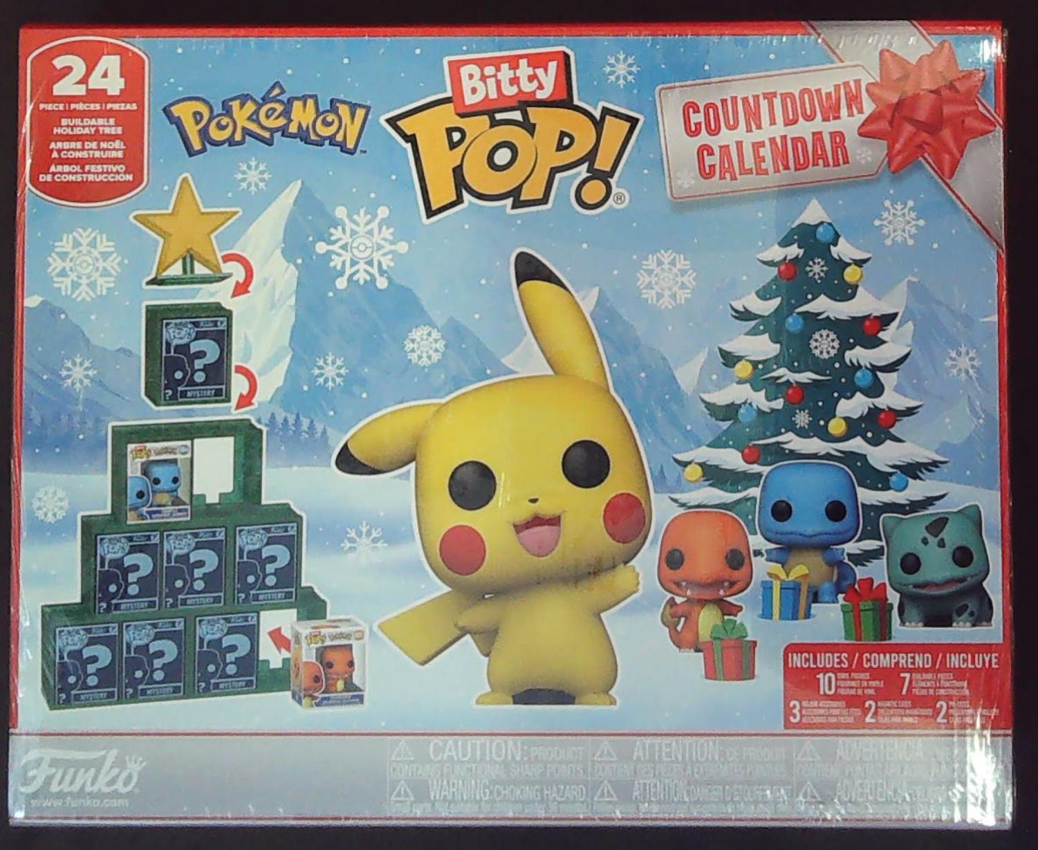 BITTY POP! Calendario Conto alla Rovescia - POKEMON 24 Giorni di Sorprese - Nuovo Sigillato
