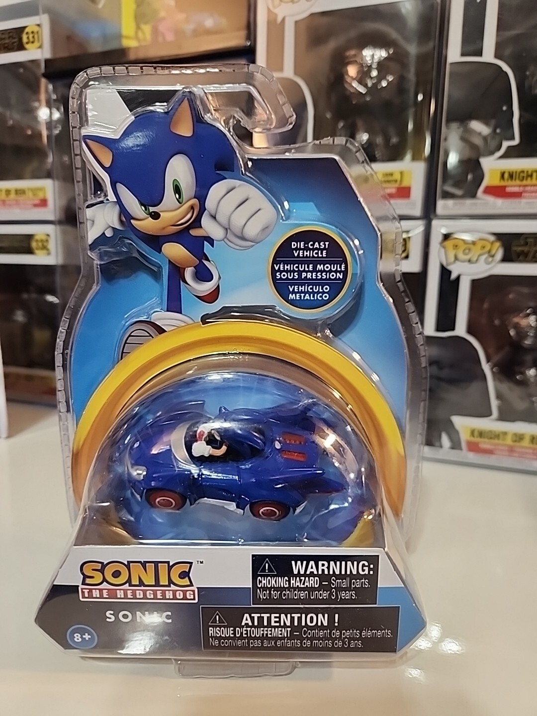 Sega Sonic The Hedgehog Blue da collezione pressofuso vero metallo Racer spedizione veloce