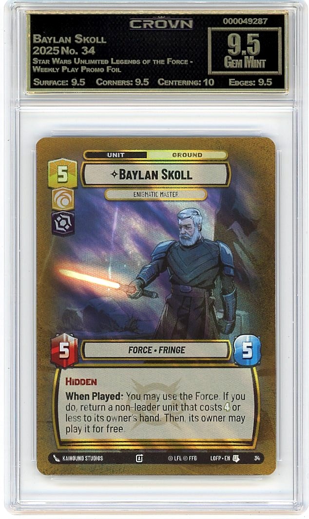 2025 Baylan Skoll Star Wars Unlimited Legends of the Force - Weekly Play Promo F