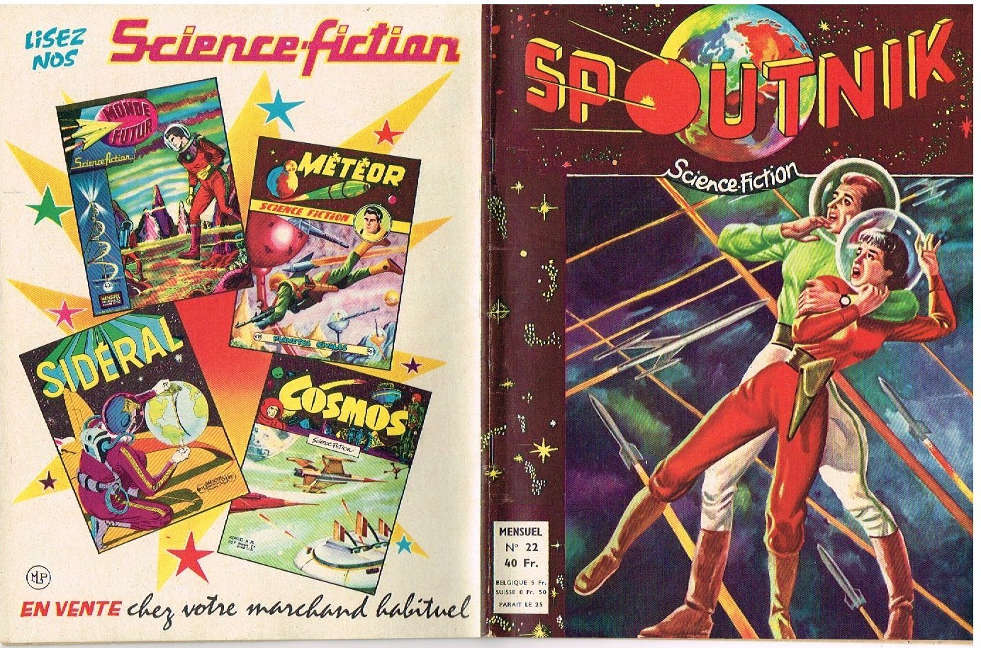 SPOUTNIK numéro 22   ARTIMA 1959  TBE