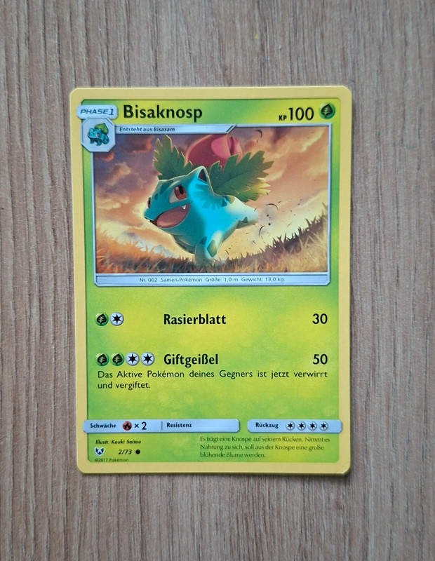 Sammelkarte Pokémon Schimmernde Legenden Bisaknosp