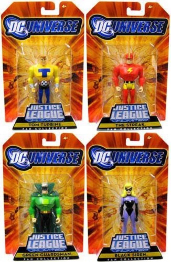 Justice Guild  Mattel League Unlimited 4-pack Set Factory Sealed JSA