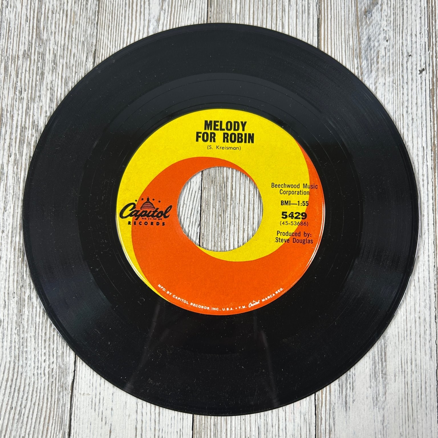 Jody Miller - Melody For Robin / Silver Threads 7" 45 RPM Capitol