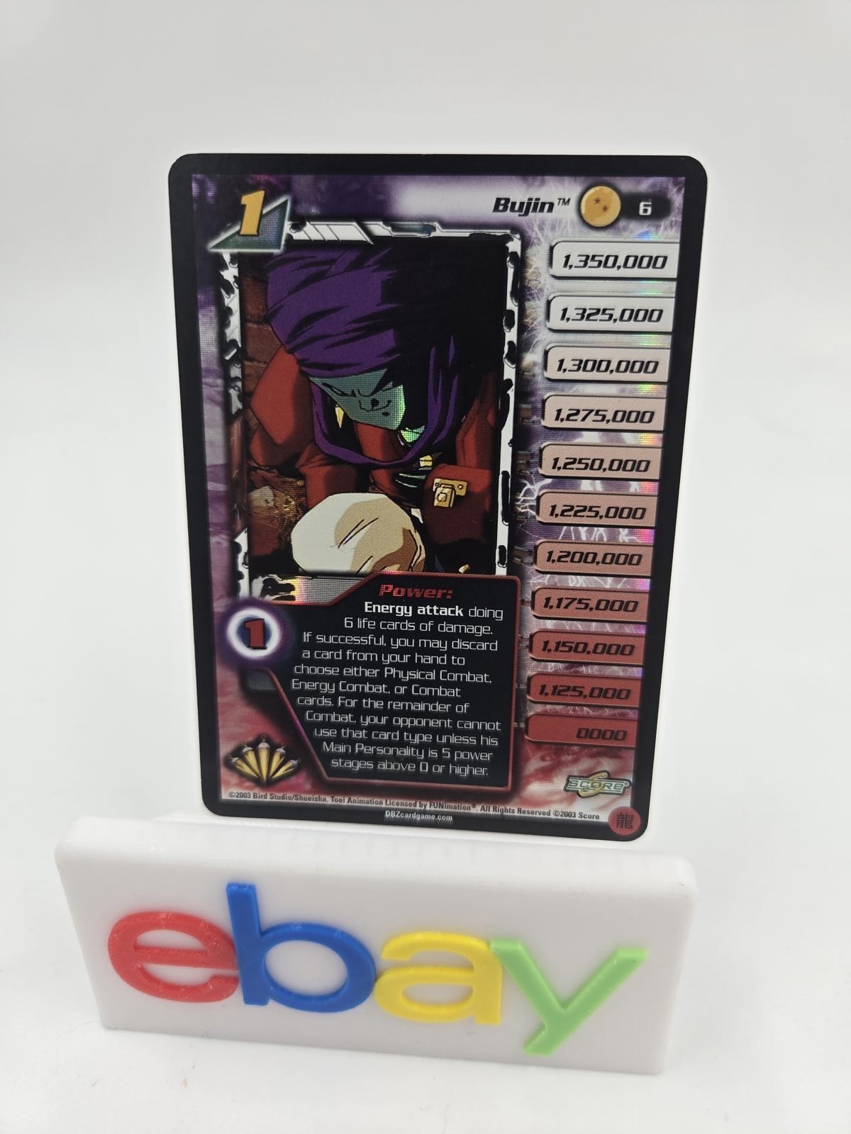 Bujin 6 Foil Promo Dragonball Z Score Bojack Unbound Subset Limited