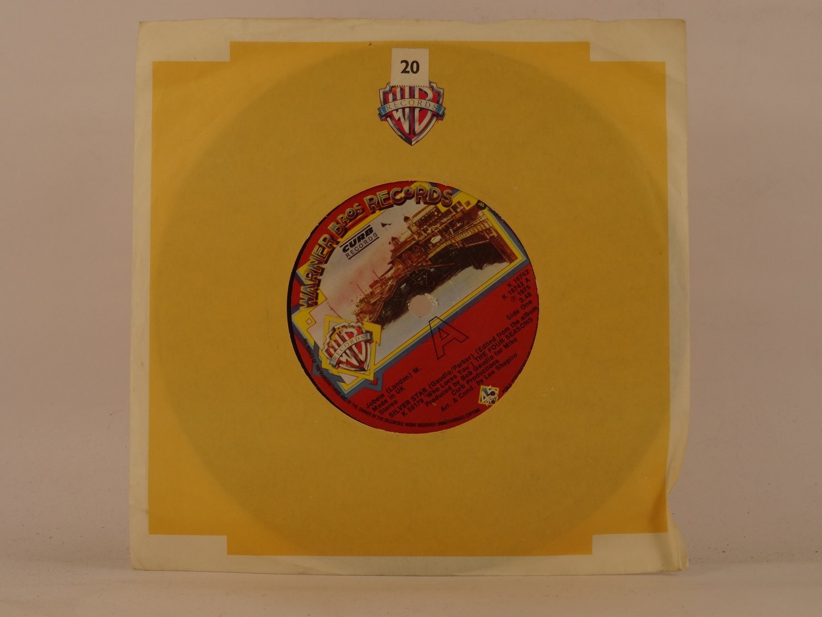 THE FOUR SEASONS SILVER STAR (99) 2 Track 7" Single including Company Sleeve WAR